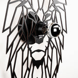 Aplica De Perete Lion, Negru, 39x12x49 cm
