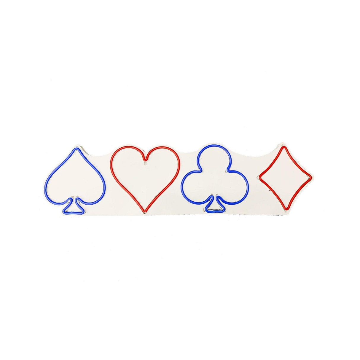 Aplica de Perete Neon Briscambille Poker Suits, 57x17 cm
