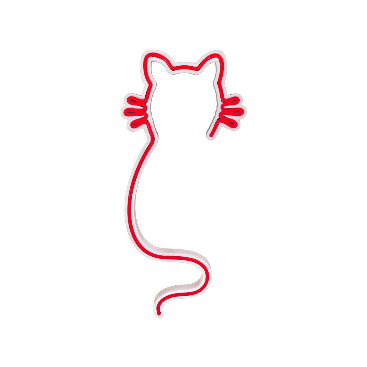 Aplica de Perete Neon Cat, 22x48 cm - Rosu
