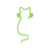 Aplica de Perete Neon Cat, 22x48 cm - Verde