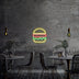 Lampa Neon Aplica de Perete Neon Hamburger