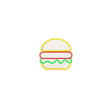 Aplica de Perete Neon Hamburger, 28x27 cm