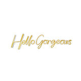 Aplica de Perete Neon Hello Gorgeous (diverse dimensiuni) - Galben