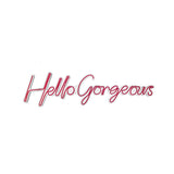 Aplica de Perete Neon Hello Gorgeous (diverse dimensiuni) - Rosu