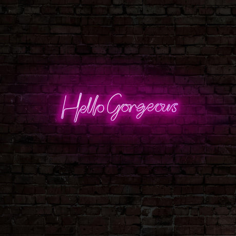 Aplica de Perete Neon Hello Gorgeous (diverse dimensiuni)