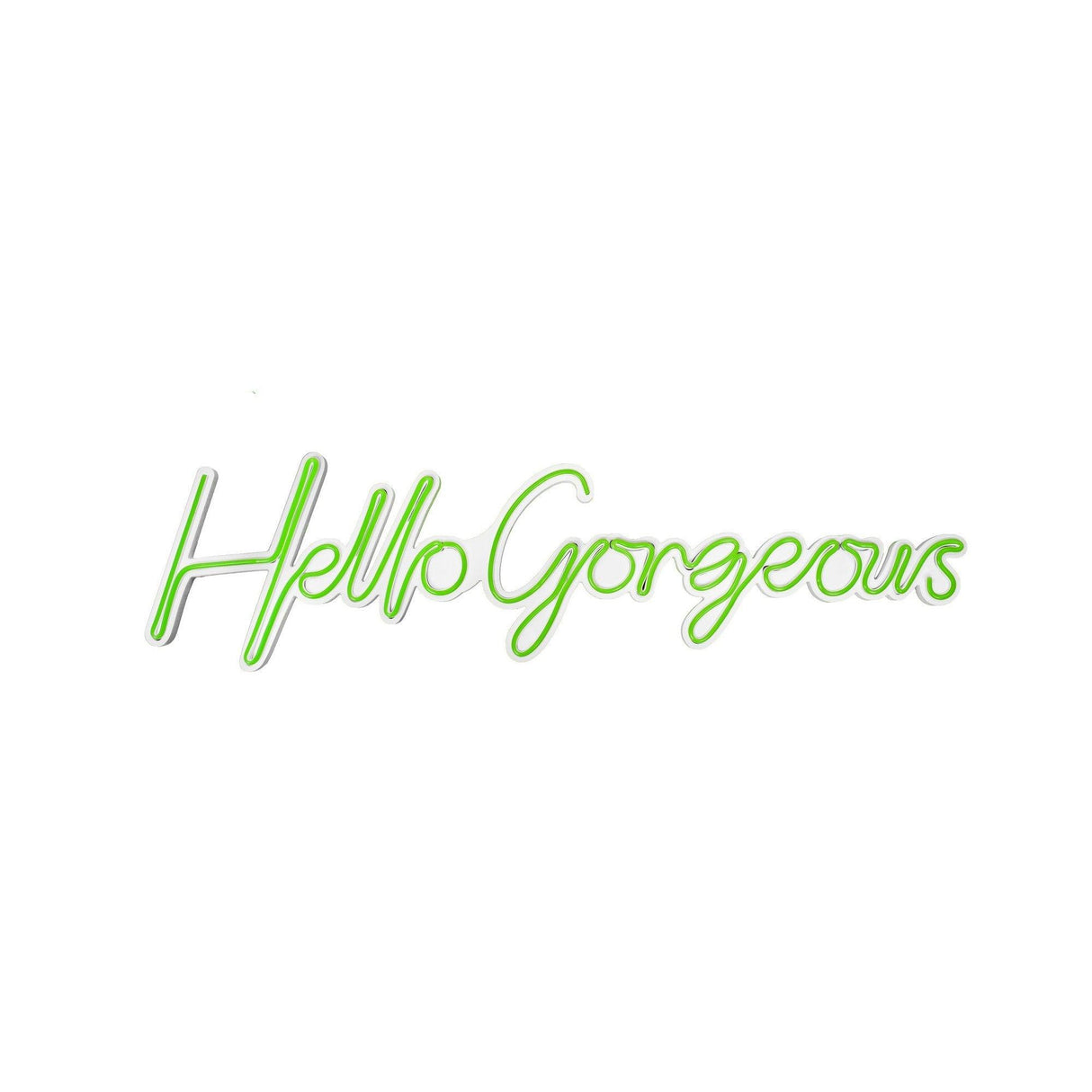 Aplica de Perete Neon Hello Gorgeous (diverse dimensiuni) - Verde