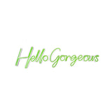 Aplica de Perete Neon Hello Gorgeous (diverse dimensiuni) - Verde