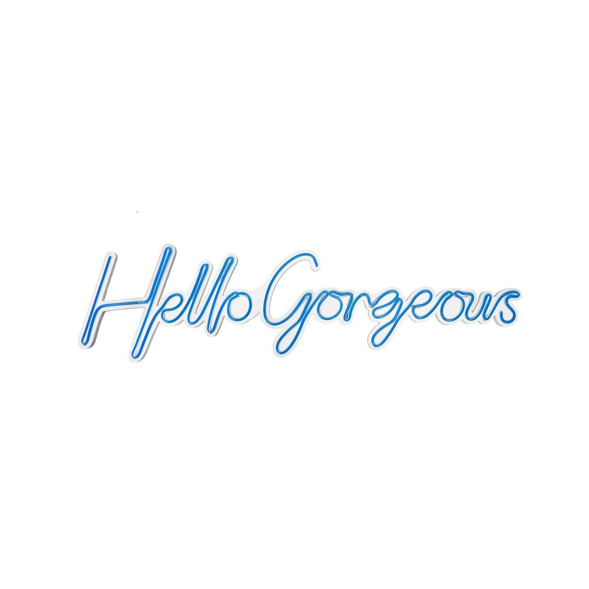 Aplica de Perete Neon Hello Gorgeous (diverse dimensiuni) - Albastru