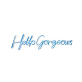 Aplica de Perete Neon Hello Gorgeous (diverse dimensiuni) - Albastru