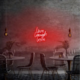 Aplica de Perete Neon Live Laugh Love, 31x36 cm - Rosu