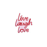 Aplica de Perete Neon Live Laugh Love, 31x36 cm - Rosu