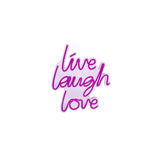 Aplica de Perete Neon Live Laugh Love, 31x36 cm - Roz