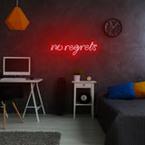 Aplica de Perete Neon No Regrets, 52x16 cm - Rosu