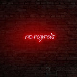 Aplica de Perete Neon No Regrets, 52x16 cm - Rosu