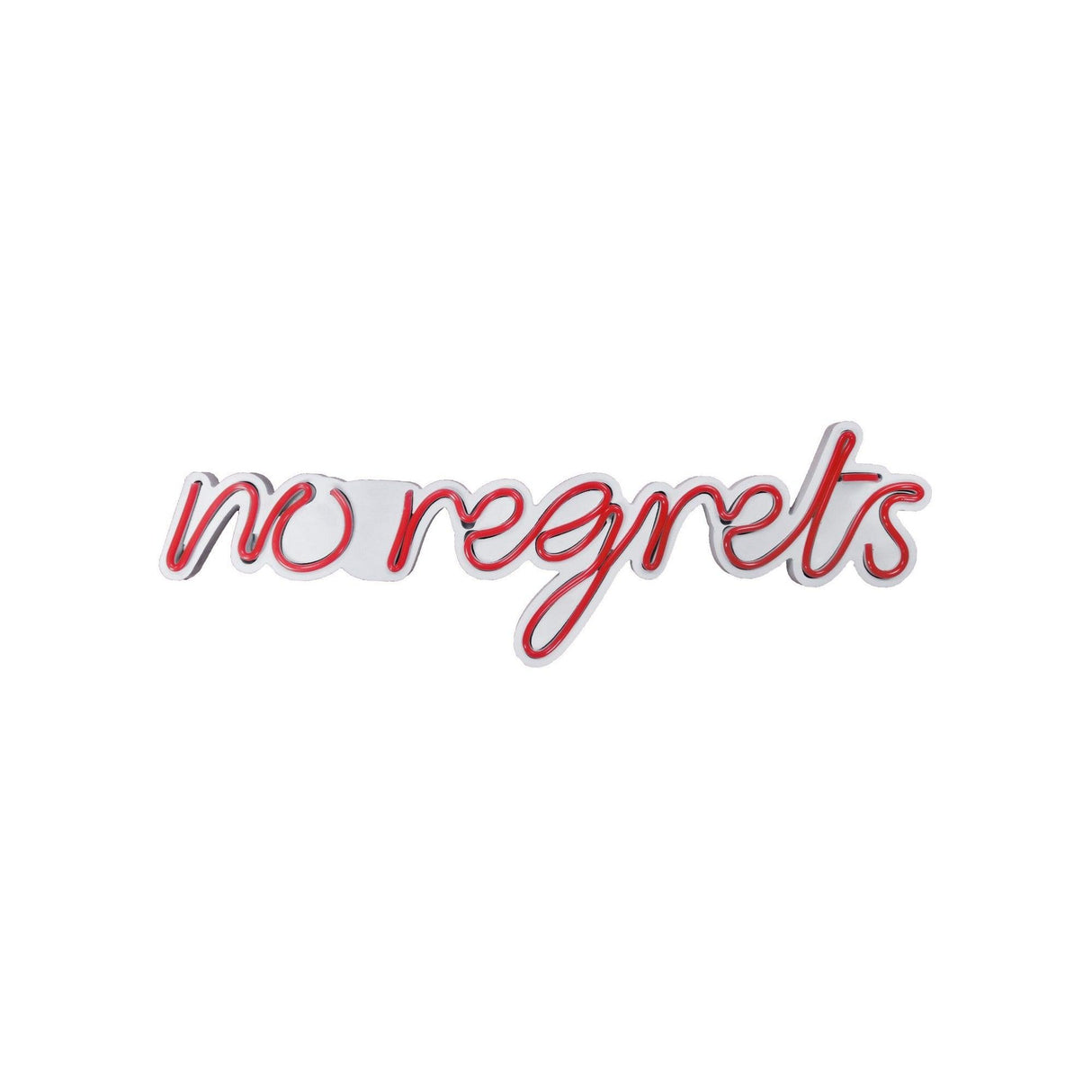 Aplica de Perete Neon No Regrets, 52x16 cm - Rosu