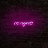 Aplica de Perete Neon No Regrets, 52x16 cm - Roz