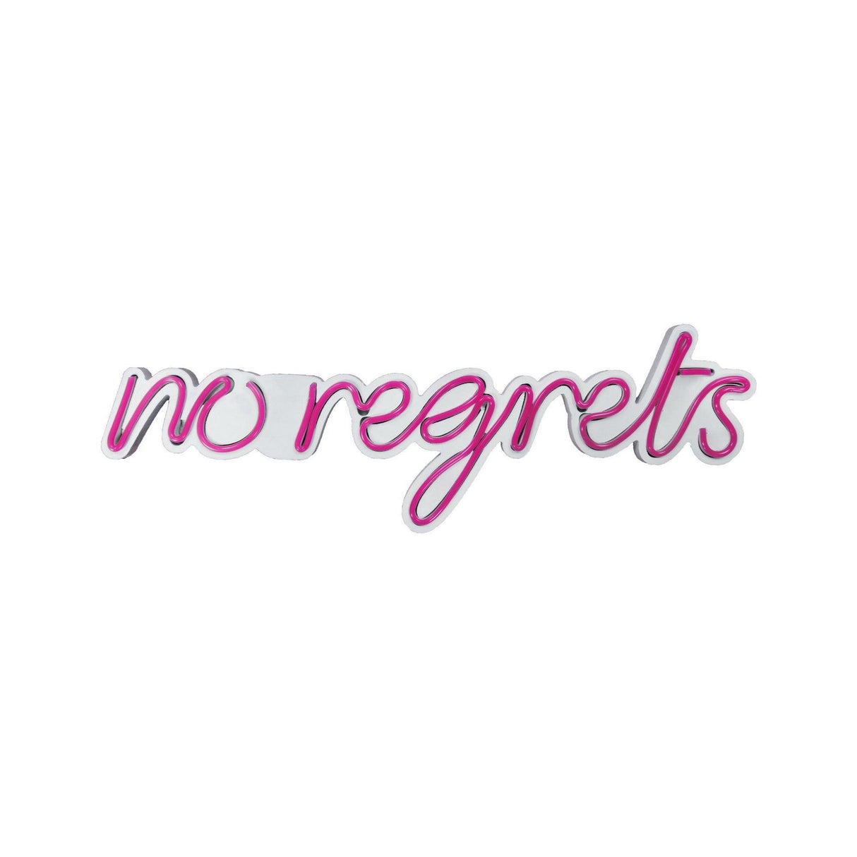 Aplica de Perete Neon No Regrets, 52x16 cm - Roz