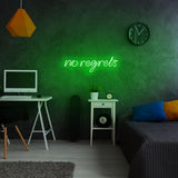 Aplica de Perete Neon No Regrets, 52x16 cm - Verde