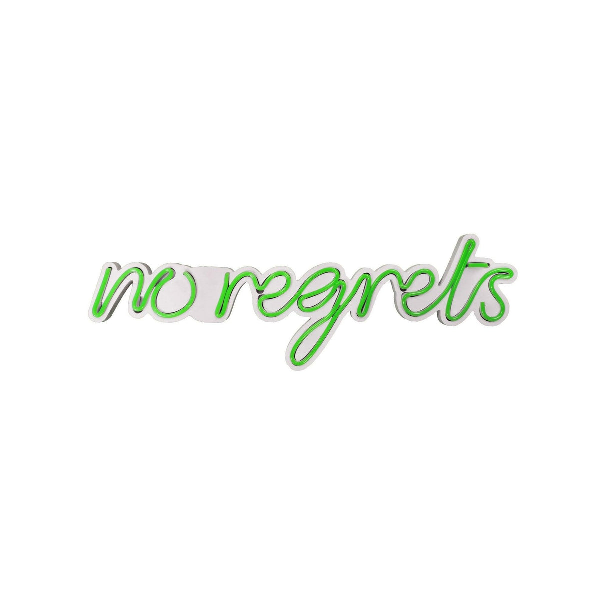 Aplica de Perete Neon No Regrets, 52x16 cm - Verde