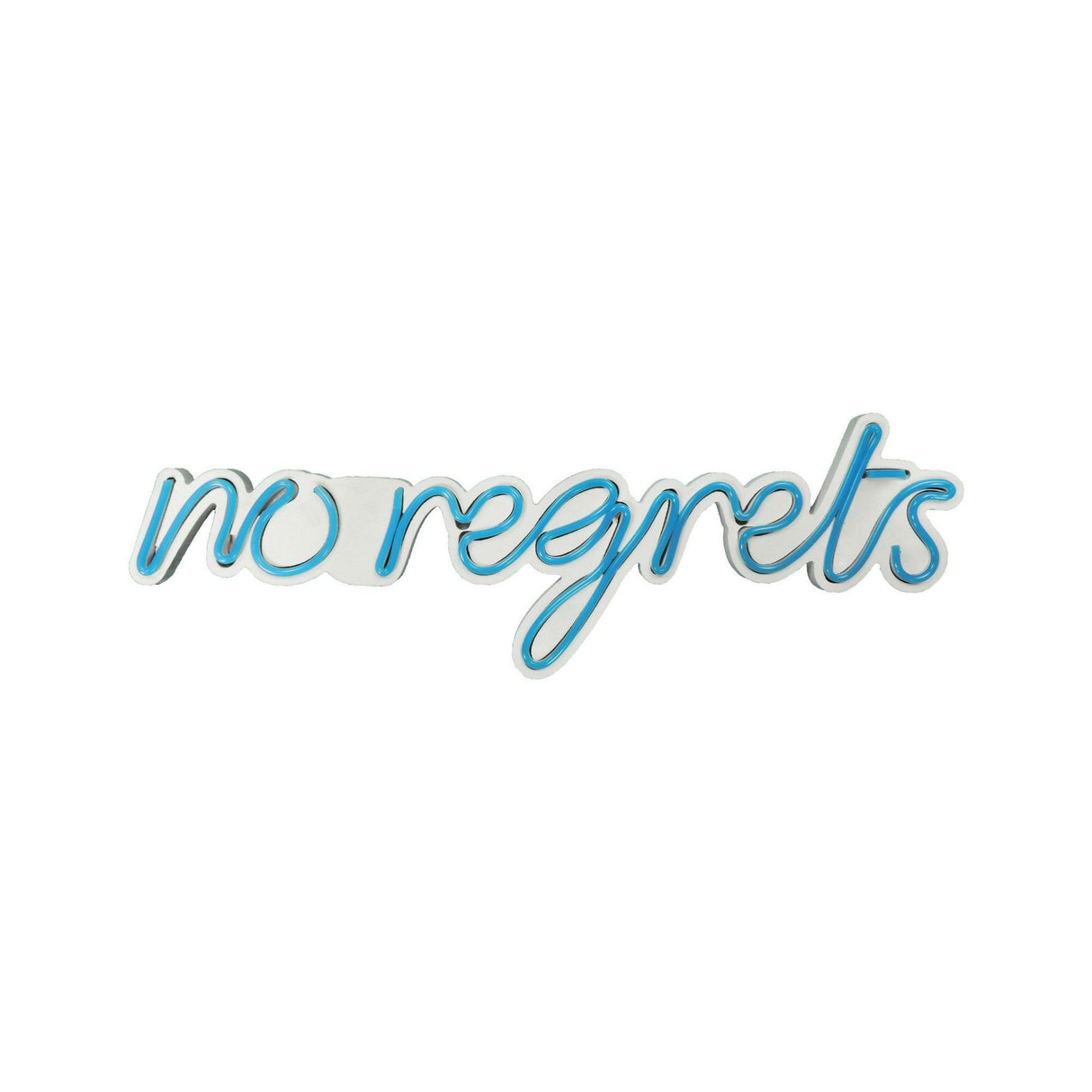 Aplica de Perete Neon No Regrets, 52x16 cm - Albastru