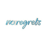 Aplica de Perete Neon No Regrets, 52x16 cm - Albastru