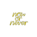 Aplica de Perete Neon Now or Never, 28x22 cm - Galben
