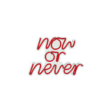 Aplica de Perete Neon Now or Never, 28x22 cm - Rosu