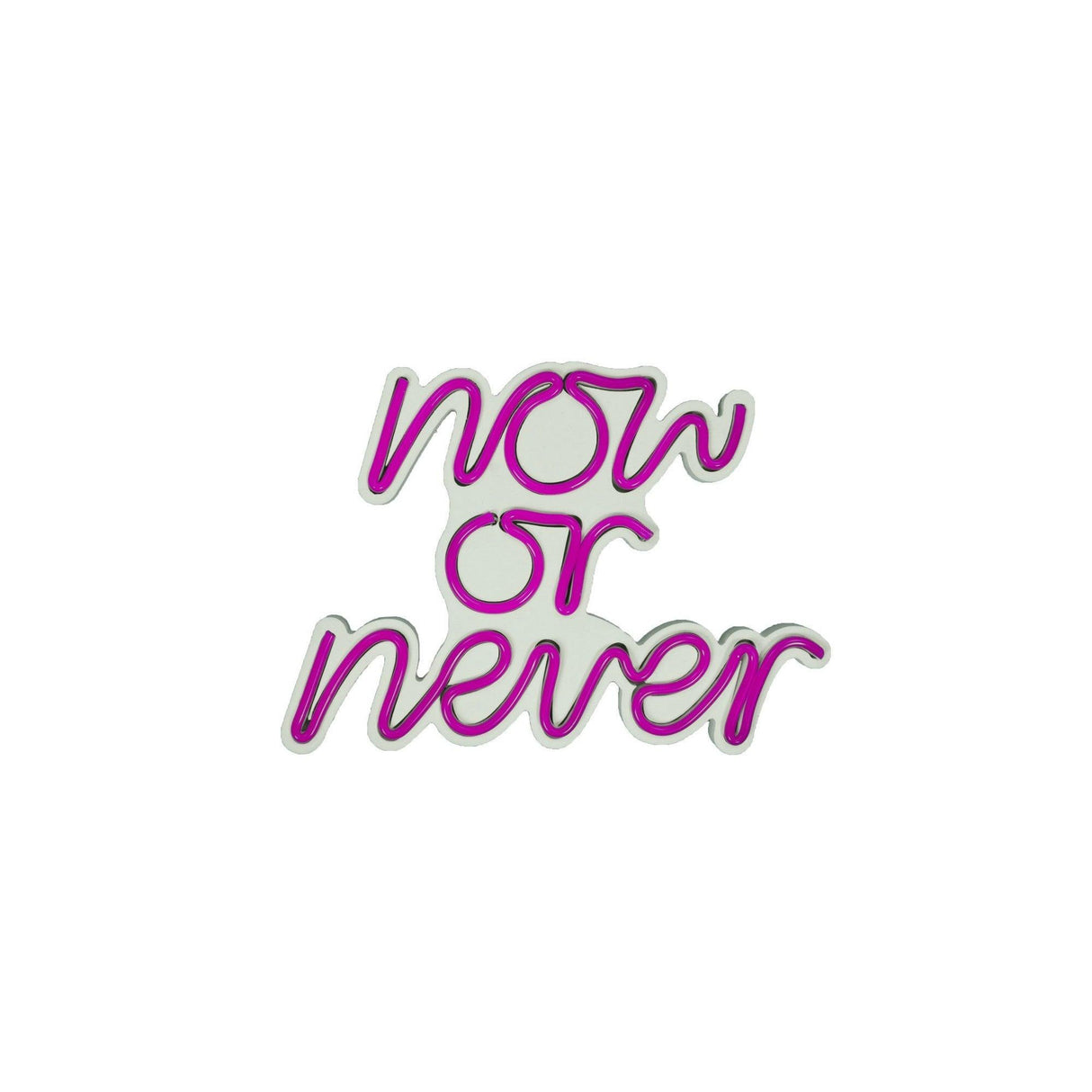 Aplica de Perete Neon Now or Never, 28x22 cm - Roz