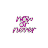 Aplica de Perete Neon Now or Never, 28x22 cm - Roz