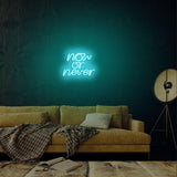 Aplica de Perete Neon Now or Never, 28x22 cm - Albastru