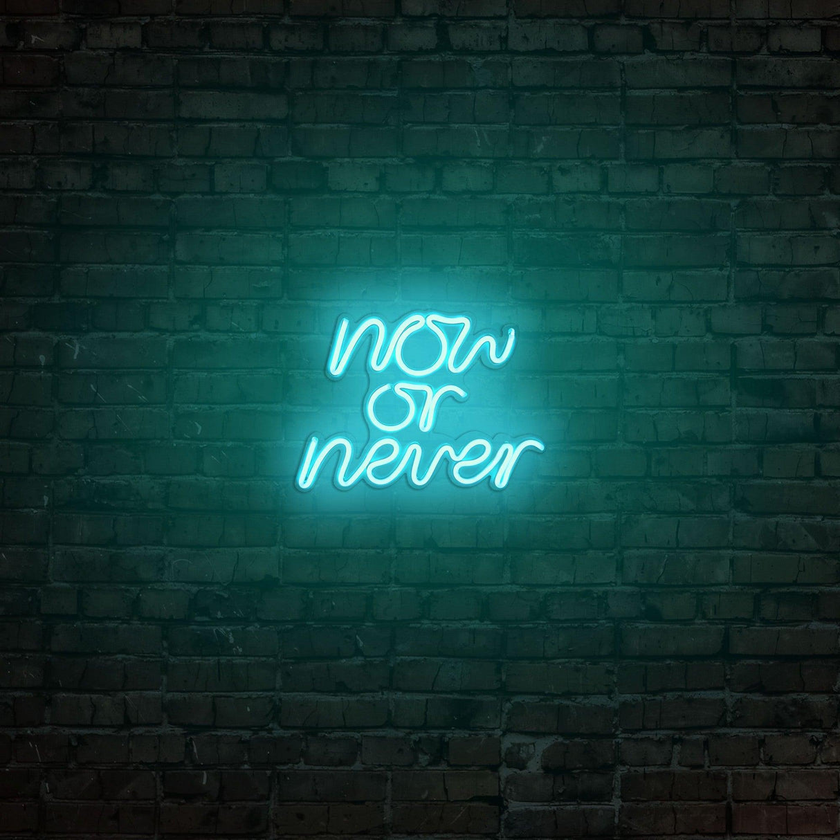 Aplica de Perete Neon Now or Never, 28x22 cm - Albastru