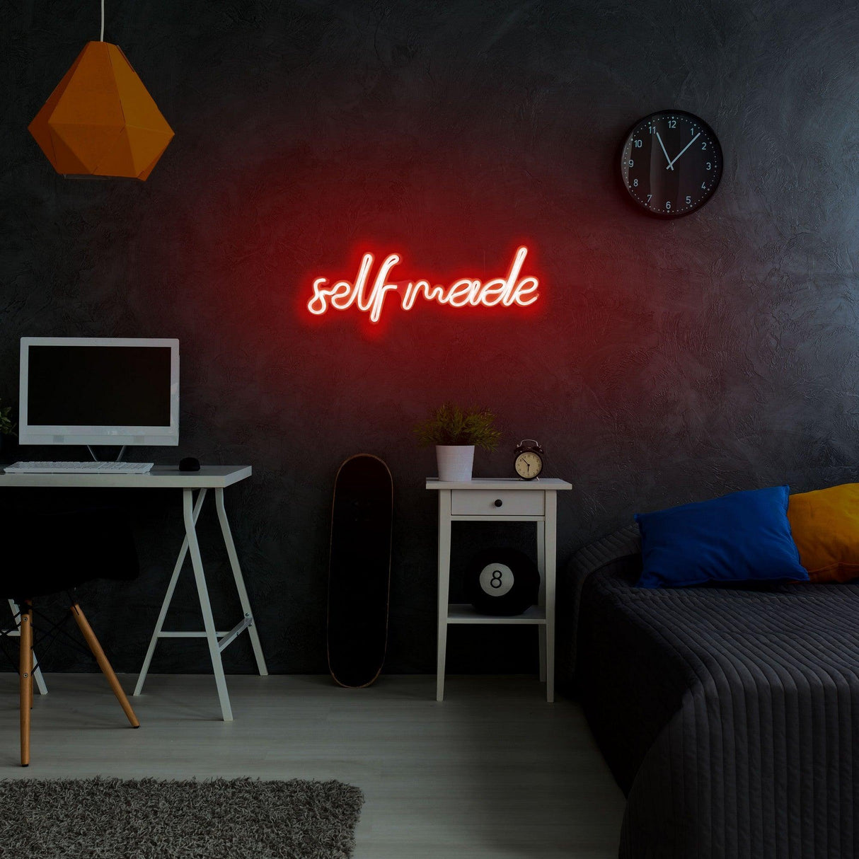 Aplica de Perete Neon Self Made, 48x16 cm - Rosu