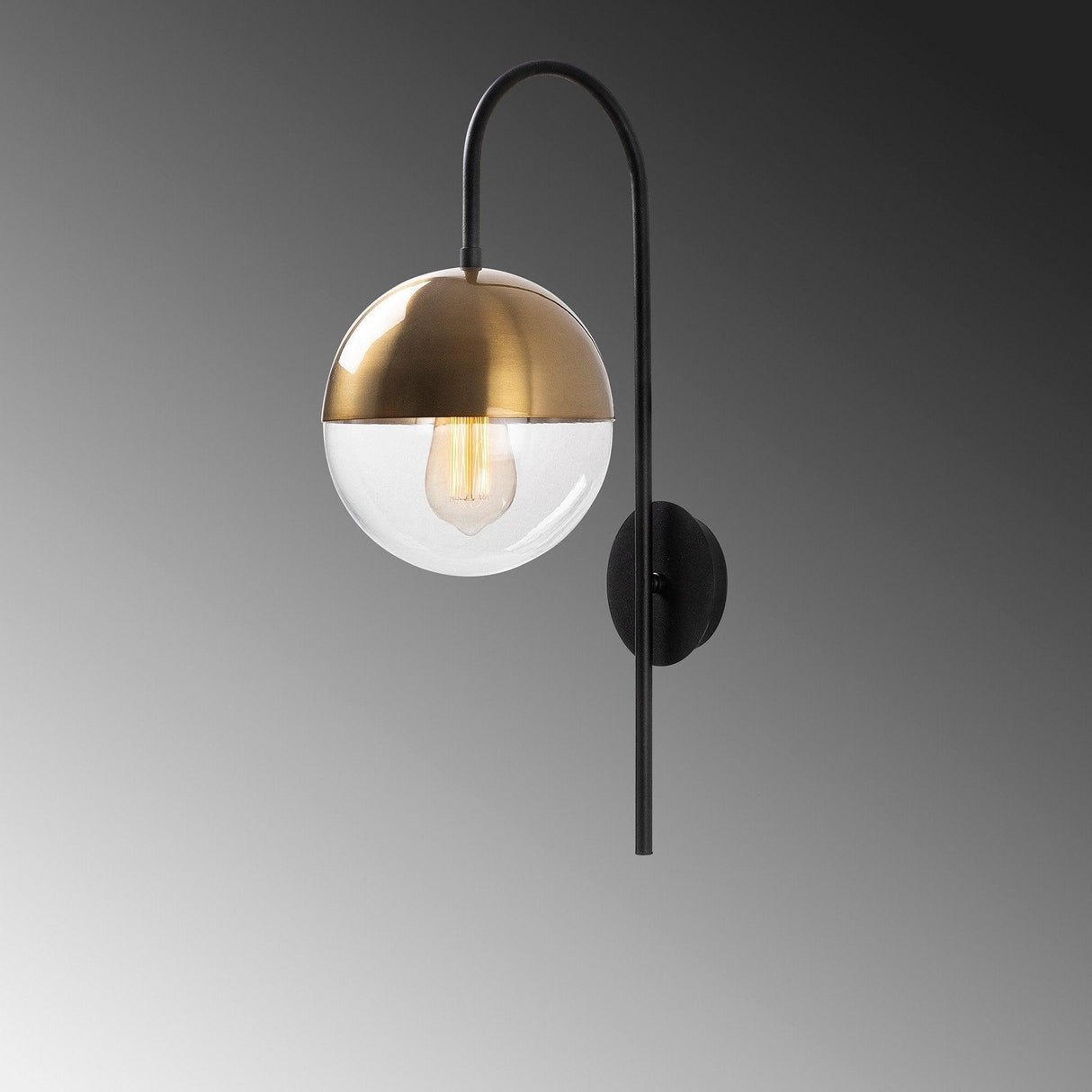 Aplica de perete Sunflux, Negru, 20x20x57 cm