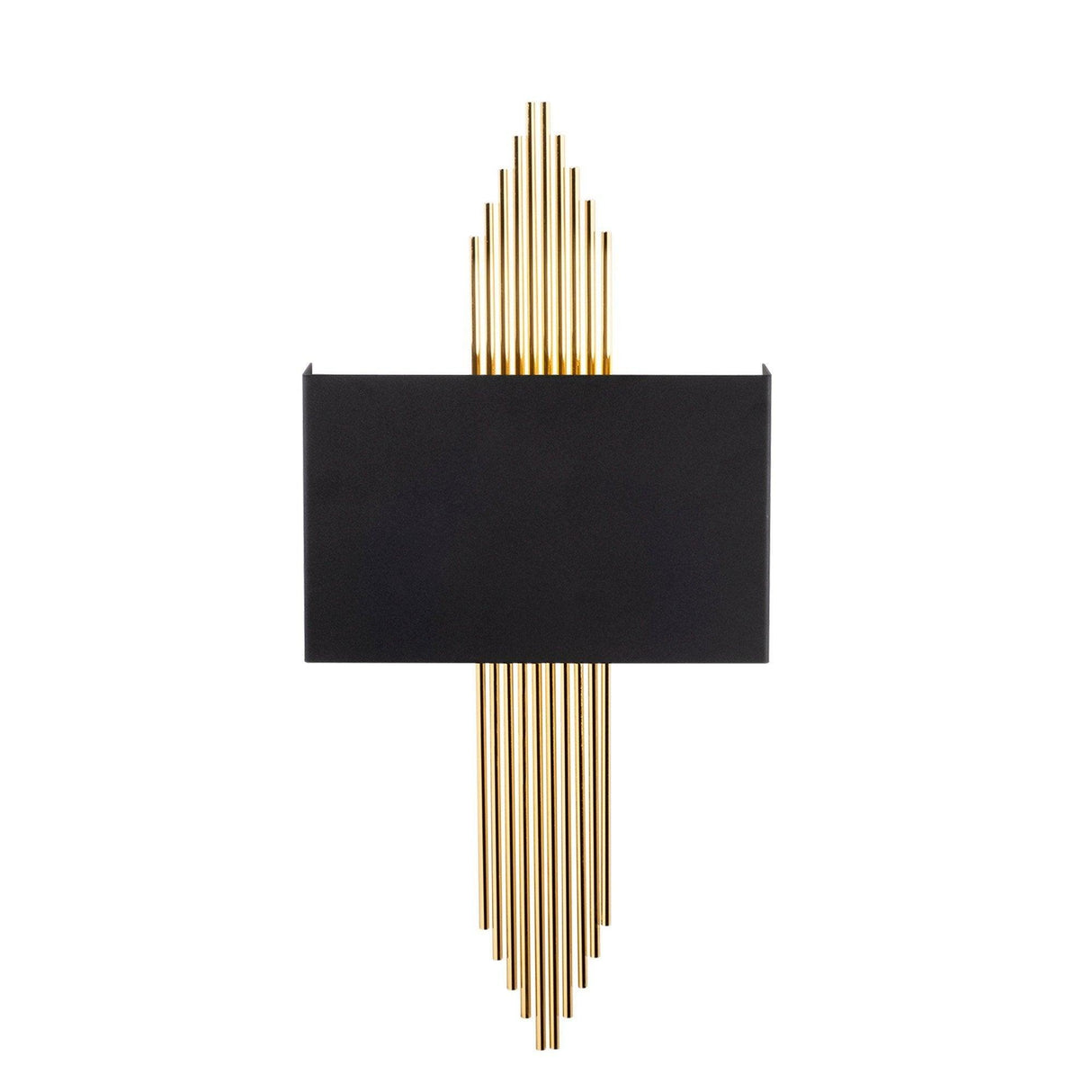 Aplica de perete Wave, Negru - Auriu, 35x10x22 cm