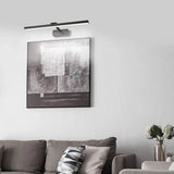 Aplica perete LED Debiwen, metal, Negru, 60x10 cm