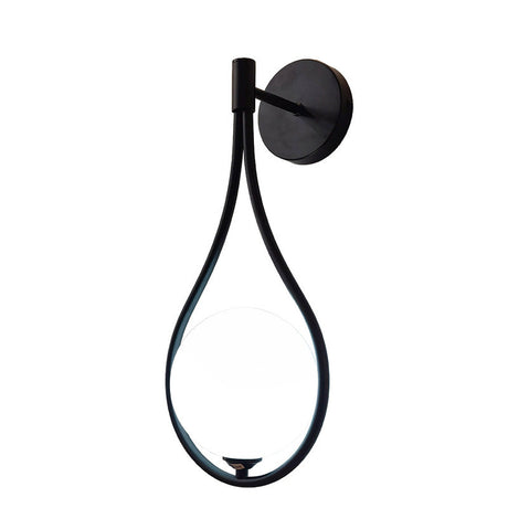 Aplica perete Teary, Negru-Alb, metal, 16x12x37 cm