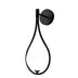 Aplica perete Teary, Negru-Alb, metal, 16x12x37 cm