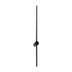 Aplicatie de perete LED cu functie Eftenbo, metal, Negru, 8x80 cm