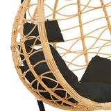 Balansoar Hudson, Metal si PP, 109x119x195 cm - Negru