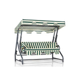 Balansoar de gradina cu 3 locuri Dumrul, Verde, 160x110x50 cm