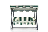 Balansoar de gradina cu 3 locuri Dumrul, Verde, 160x110x50 cm