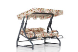 Balansoar de gradina cu 3 locuri Extensibila Shalom, Multicolor, 160x110x50 cm