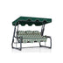 Balansoar de gradina cu 3 locuri Timsah, Verde, 200 x 165 x 110 cm