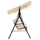 Balansoar Globo, Metal, 170x110x153 cm - Negru-Bej
