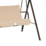 Balansoar Globo, Metal, 170x110x153 cm - Negru-Bej
