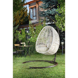 Balansoar de gradina Lokum, Crem, 110x110x196 cm
