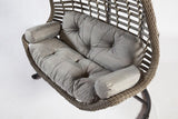 Balansoar de gradina Lux Rattan cu 2 locuri Arkadas, Gri, 173x214x120 cm