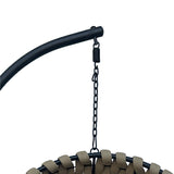 Balansoar Makito, PVC, 100x105x195 cm - Balansoar Makito, Negru, PVC, Bej-Gri, 100x105x195 cm, foto produs