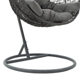 Balansoar Zafer, Metal si PP, 106x103x200 cm - Gri