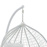 Balansoar Zafer, Metal si PP, 106x103x200 cm - Alb